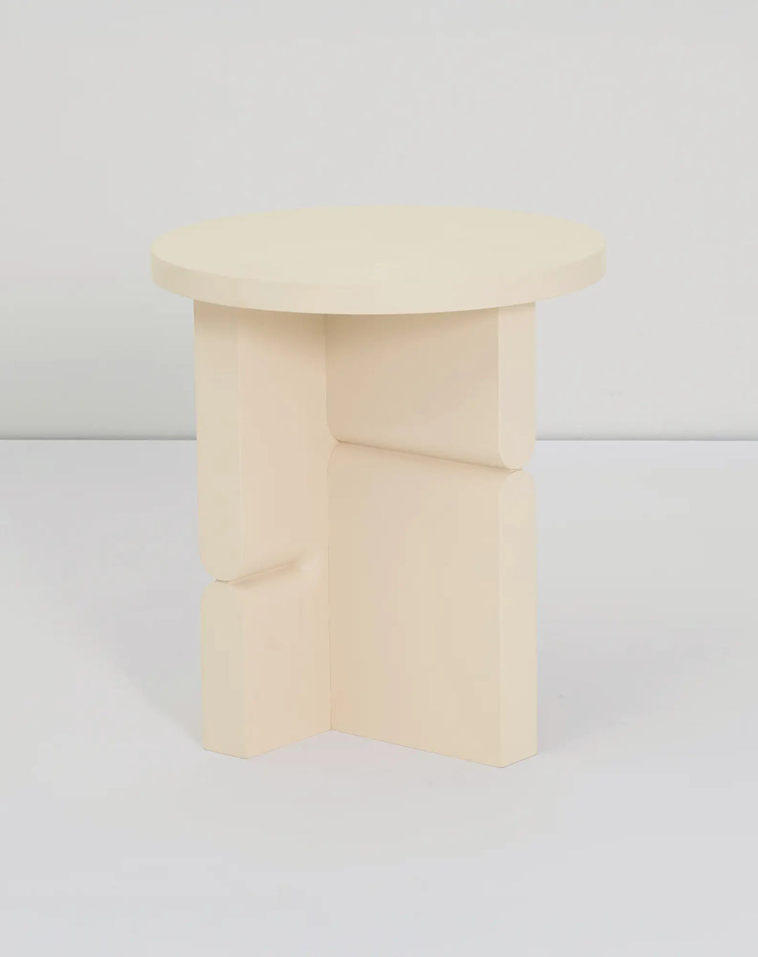 Nobodinoz Coloured Wood Stool Side Table in Ivory- PRE ORDER