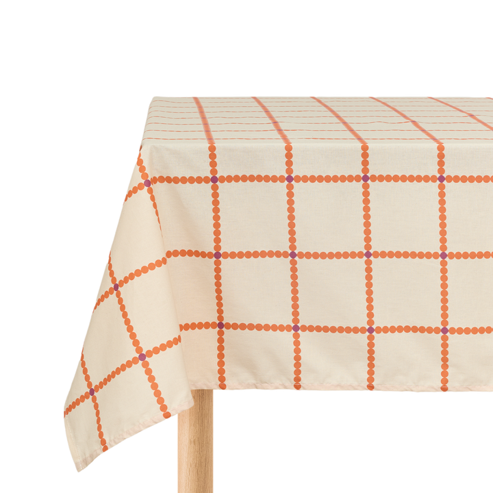 Nododinoz Large Tablecloth in Large Red Grid