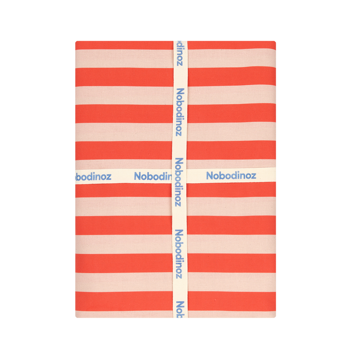 Nododinoz Large Tablecloth in Red Stripes