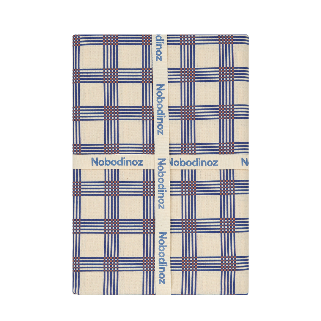 Nododinoz Small Tablecloth in Small Blue Grid