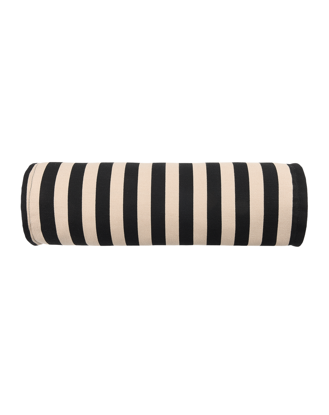 Nobodinoz Vibes Cylinder Cushion Black Sand Stripes