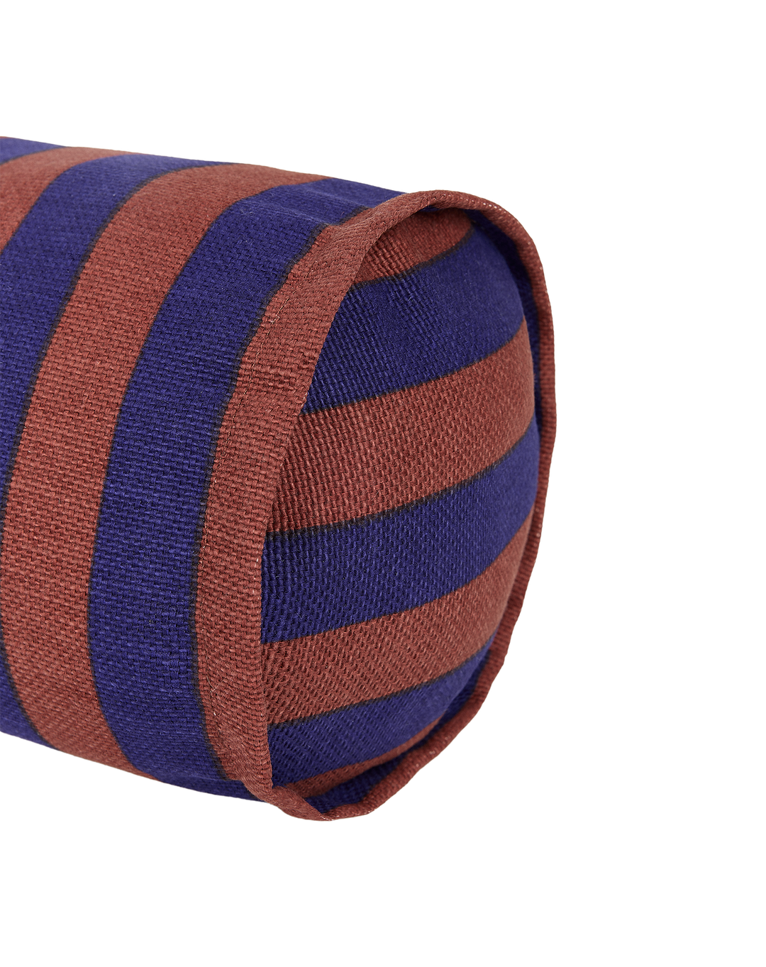 Nobodinoz Vibes Cylinder Cushion Maroon Ink Stripes