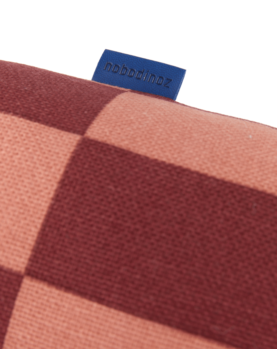 Nobodinoz Vibes Cylinder Cushion Maroon Tiles