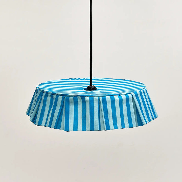 Nododinoz Vibes Pendant Lampshade in Blue Stripes 40cm