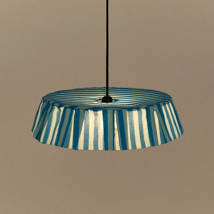 Nododinoz Vibes Pendant Lampshade in Blue Stripes 40cm