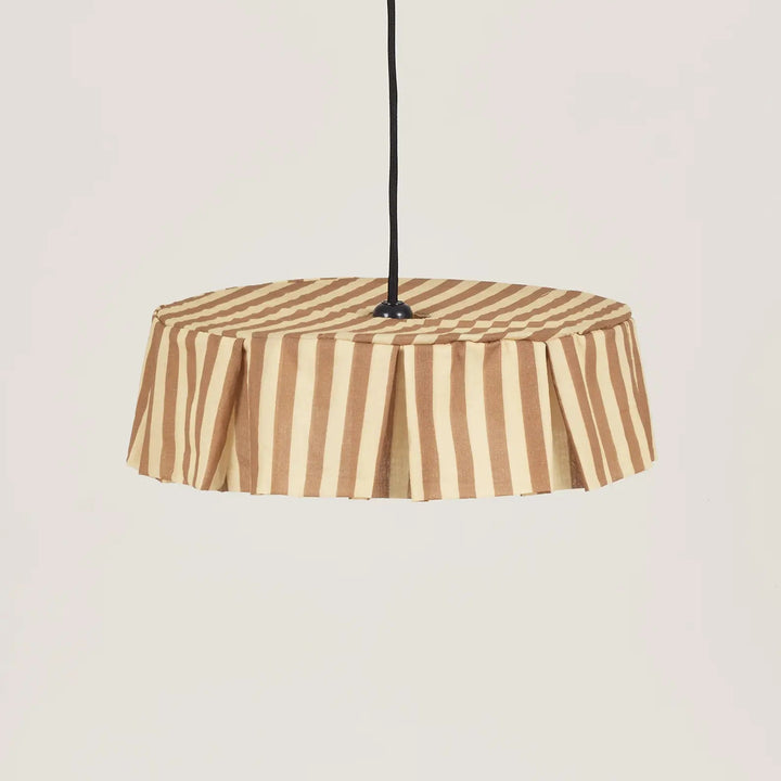 Nododinoz Pendant Lampshade in Brown Stripes 40cm
