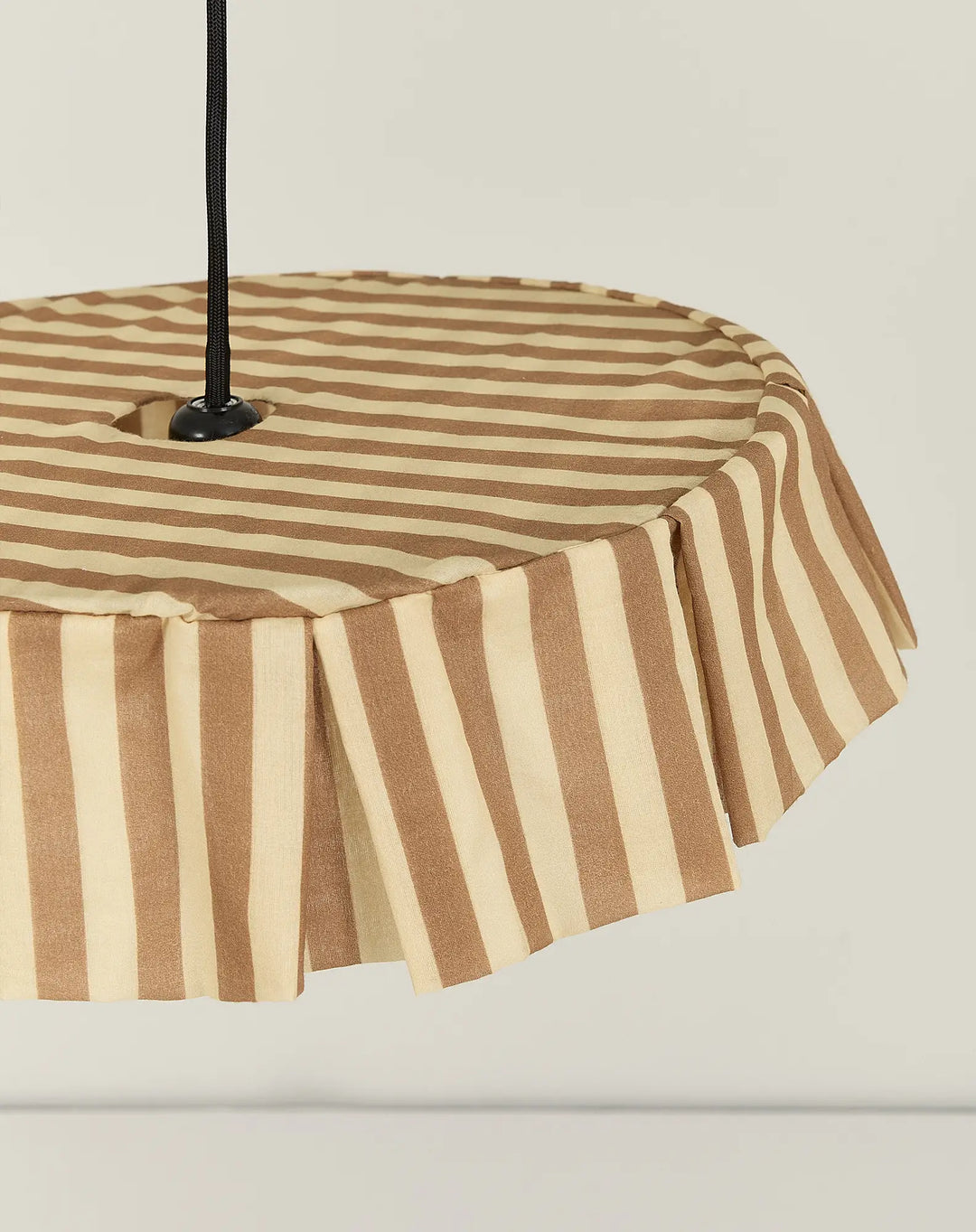 Nododinoz Pendant Lampshade in Brown Stripes 40cm