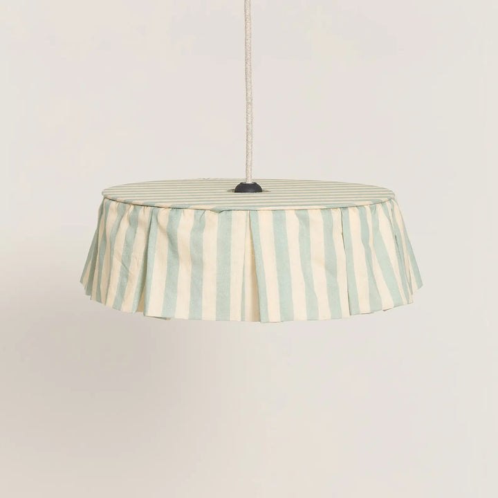 Nododinoz Vibes Pendant Lampshade in Turquoise Stripes 40cm