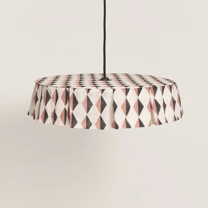 Nododinoz Vibes Lampshade in Auburn Black Harlequin 50cm
