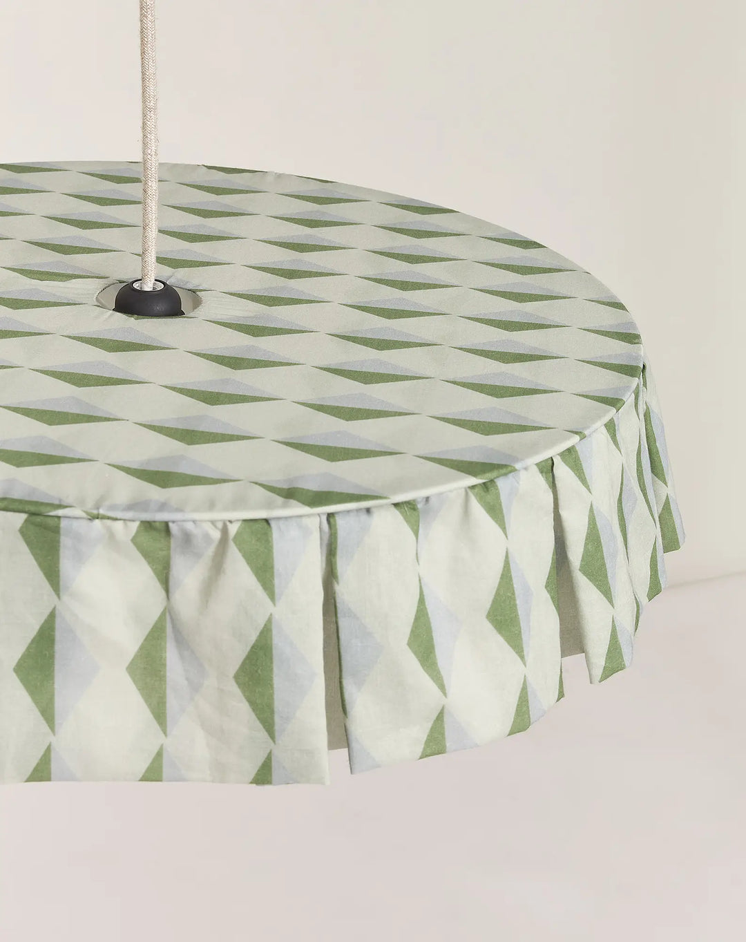 Nododinoz Vibes Lampshade in Green Blue Harlequin 50cm