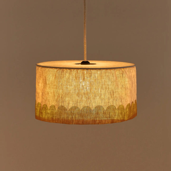 Nododinoz Vibes Linen Lampshade in Mustard 40cm
