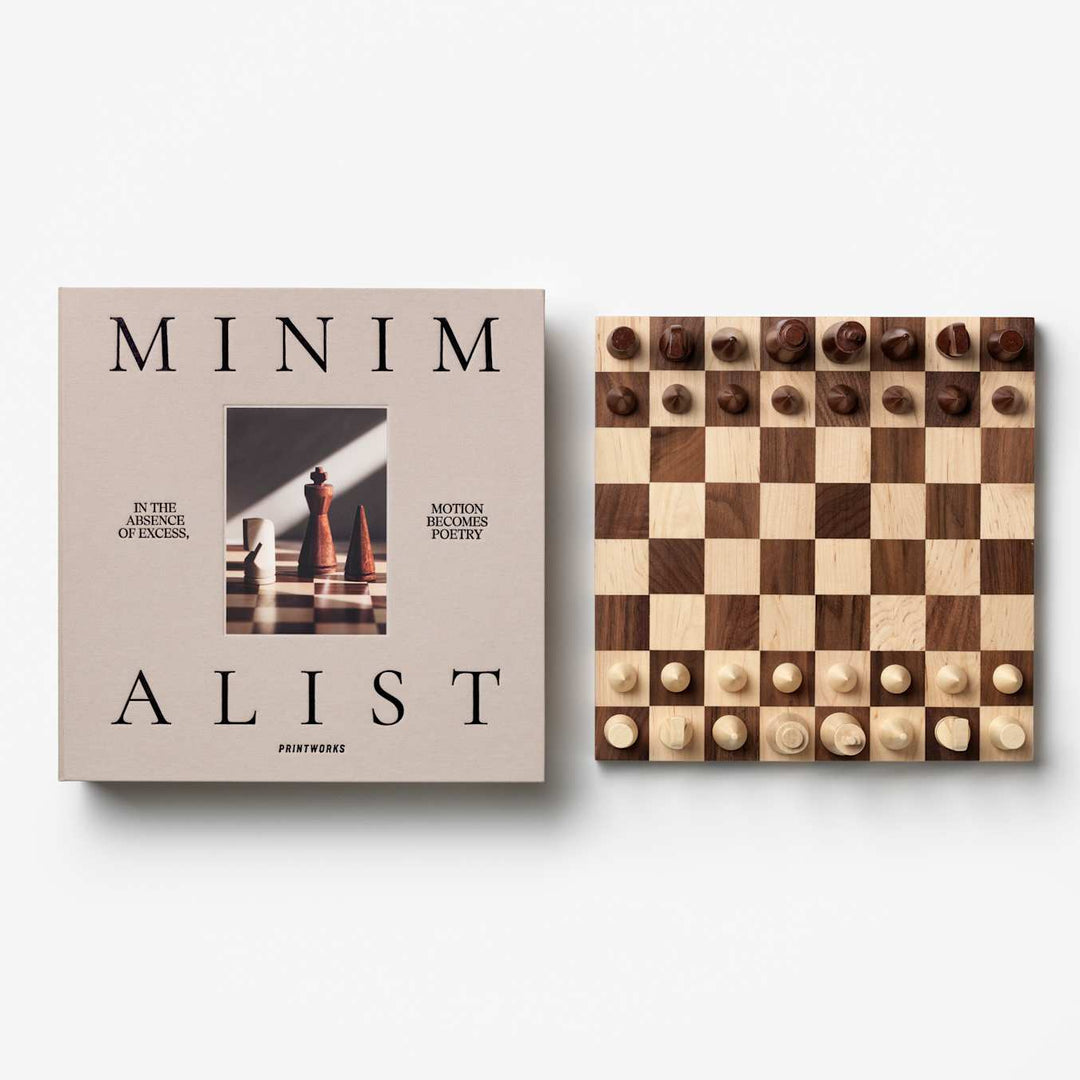 Printworks The Minimalist Wood Chess