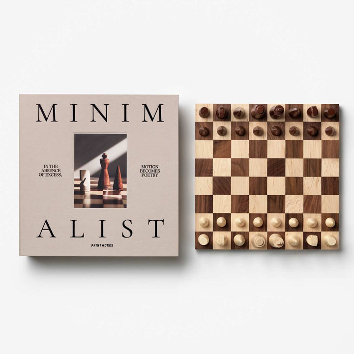 Printworks The Minimalist Wood Chess