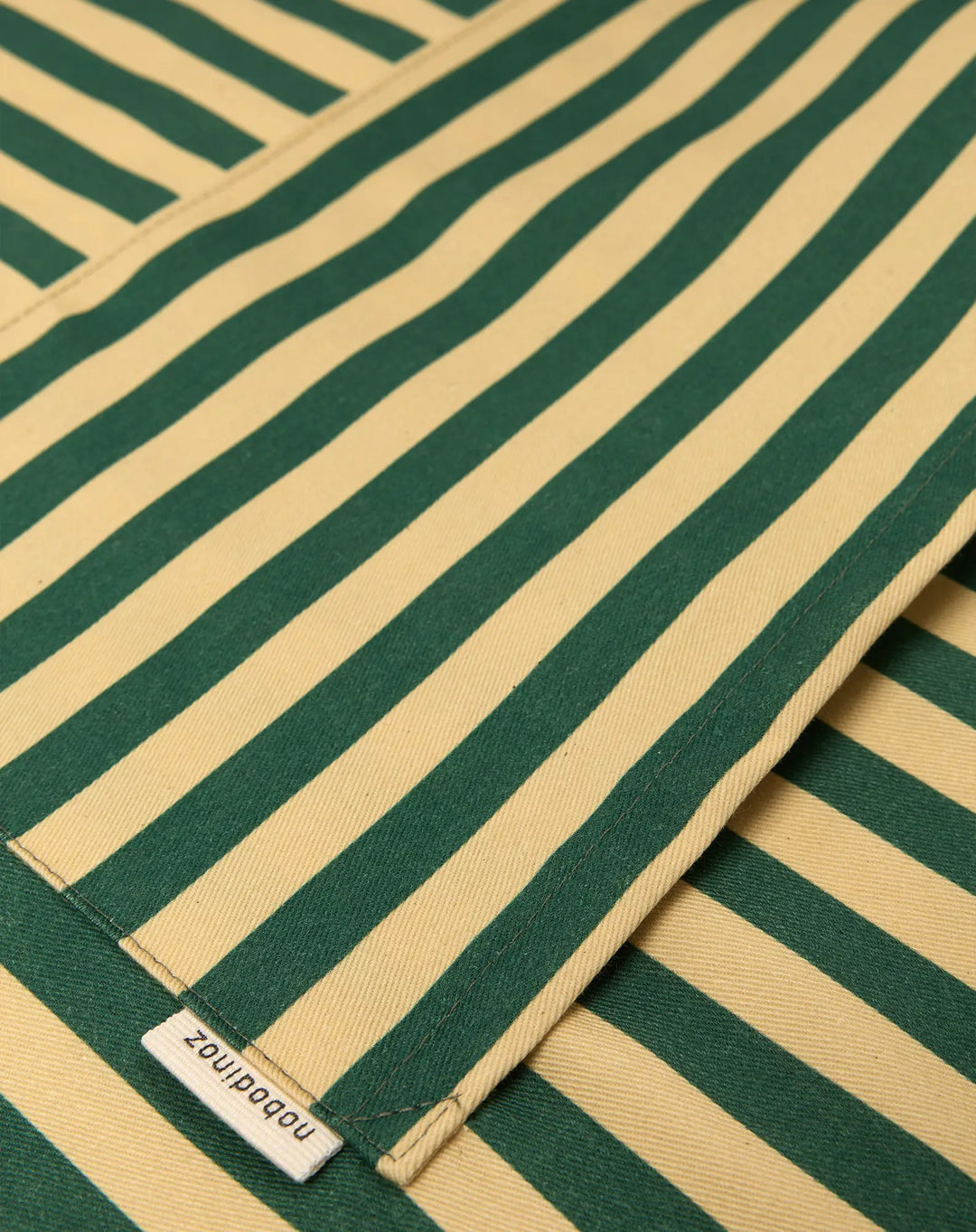 Nododinoz Waist Apron in Dark Green Stripes