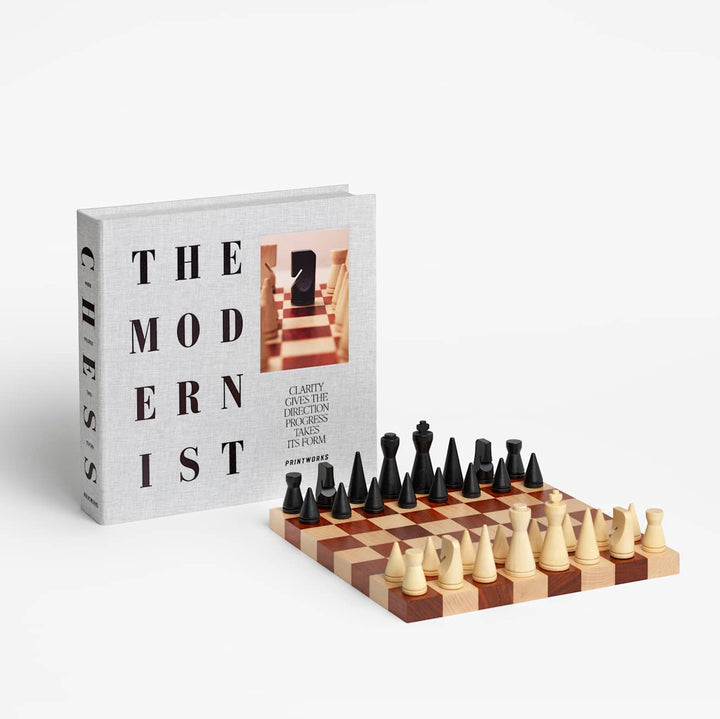 Printworks The Minimalist Wood Chess