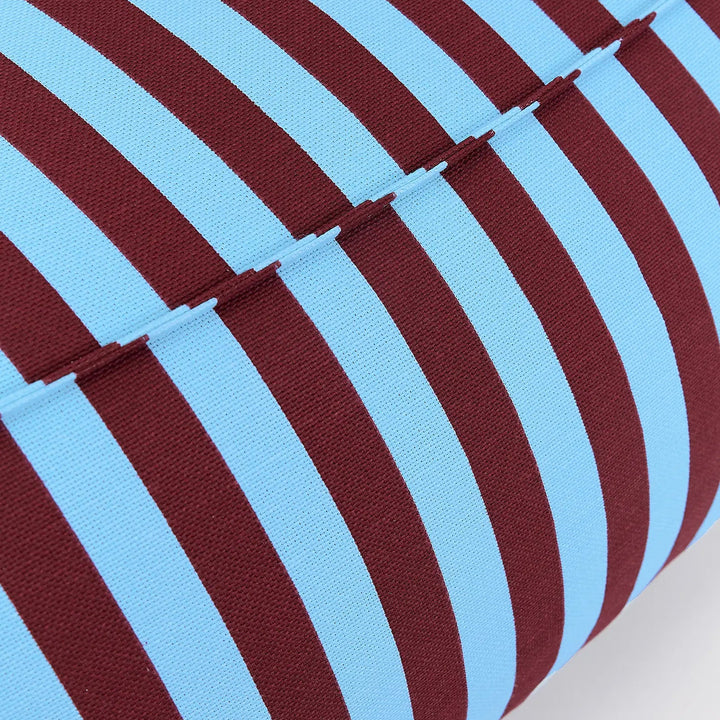 Ziggy Adult Armchair Beanbag in Burgundy Blue Stripes
