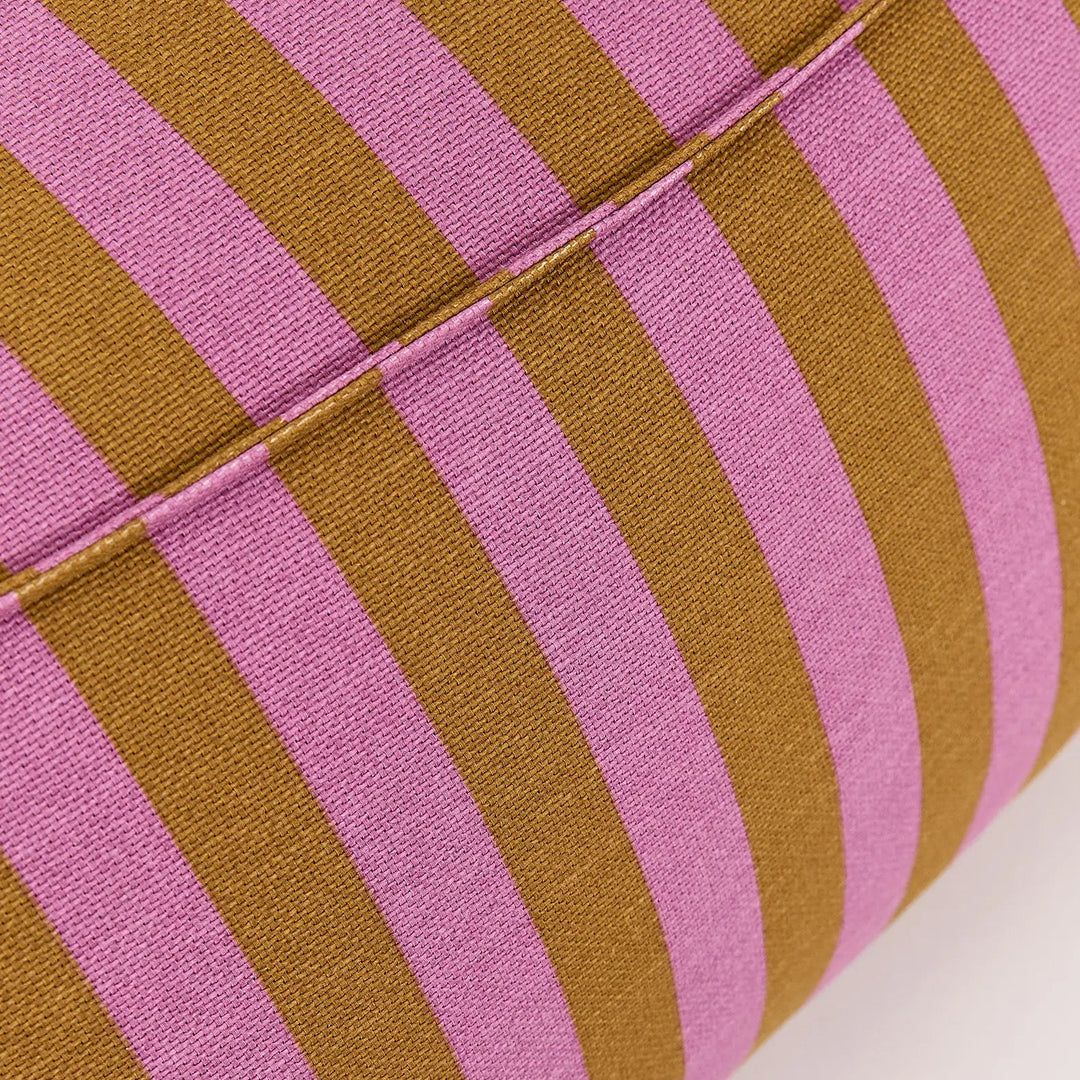 Ziggy Adult Armchair Beanbag in Pink Curry Stripes