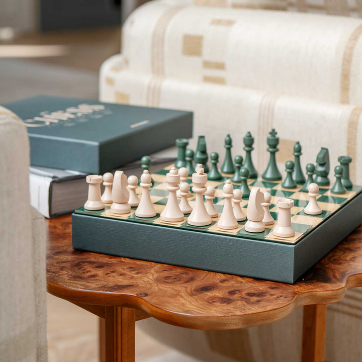 Printworks Classic Art of Chess Game Dark Green