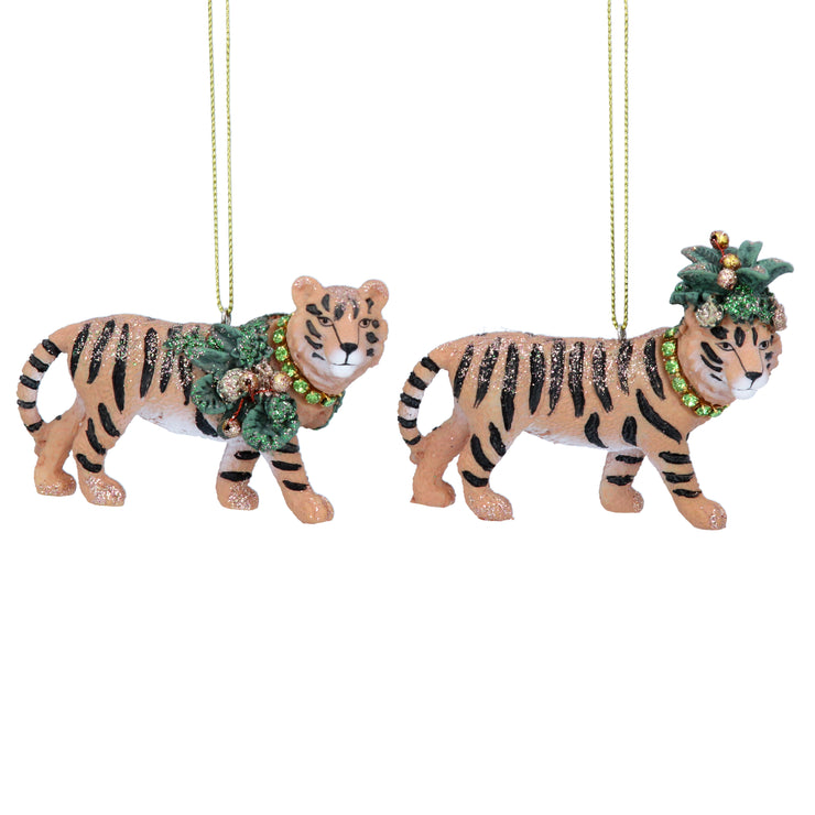 Tropisk tiger juledekoration
