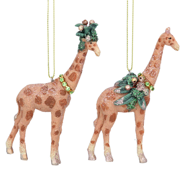 Tropical Giraffe Christmas Decoration