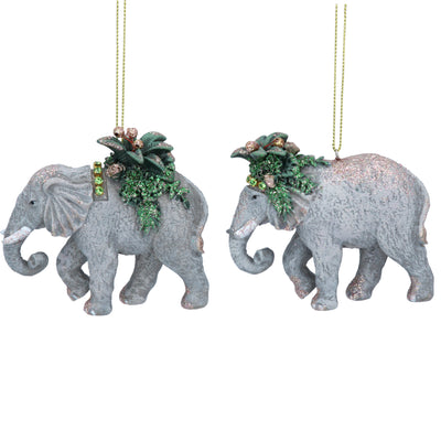 Tropical Elephant Christmas Decoration