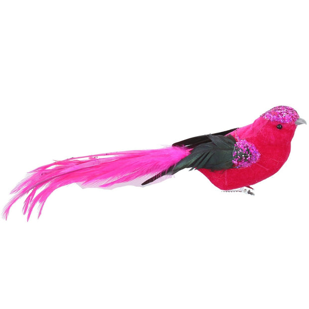 Fucshia Pink Bird Tree Decoration