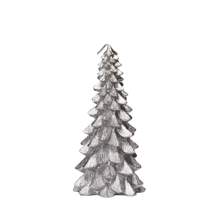 Francesca Christmas Tree Candle - Silver