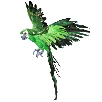 Giant Emerald Green Decorative Parrot Decoration