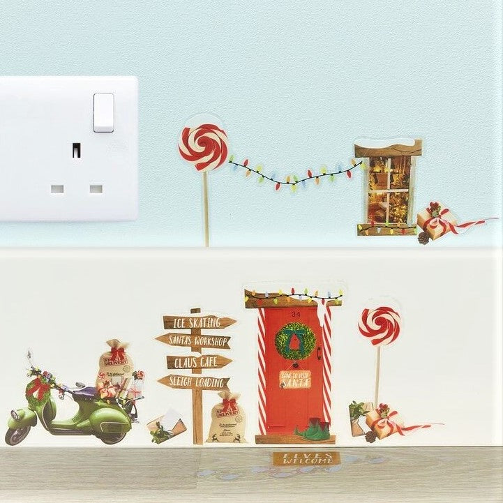 Pack of 14 Elf Wall Stickers