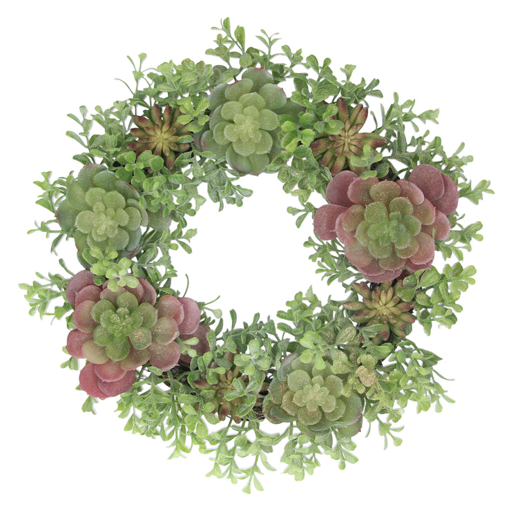 Glitter Succulent Wreath