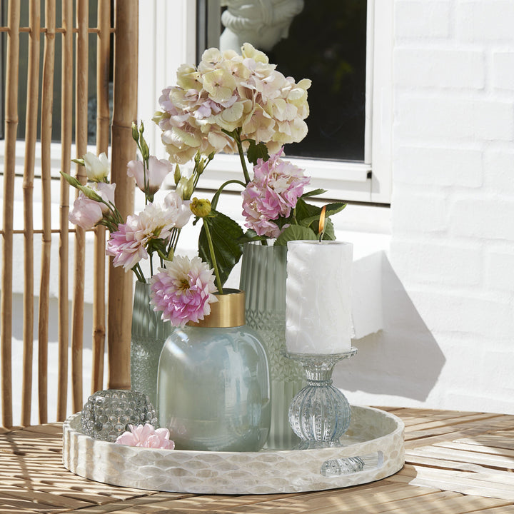 Miya lysestage i gråt presset glas