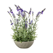 Faux Potted Lavender Bowl - Medium