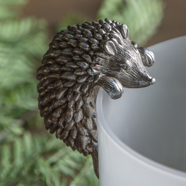 Sølv Hedgehog Pot Hanger Dekoration