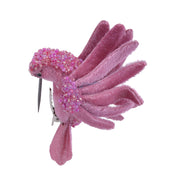 Pink And Pearl Hummingbird Clip On Decorations