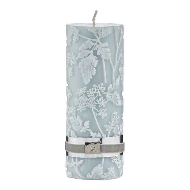 Etched Floral Candle - Sage