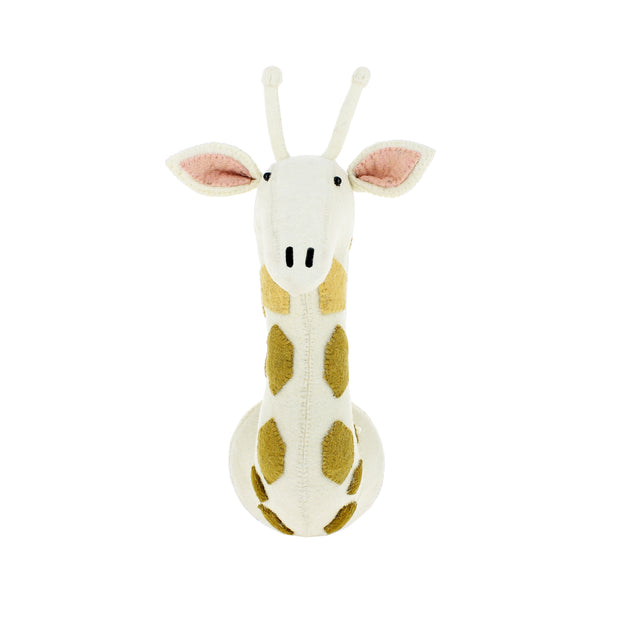 Cream Felt Giraffe Head