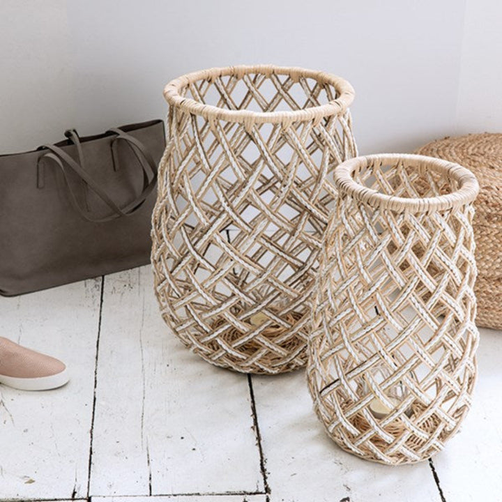 Banan Raffia lanterne