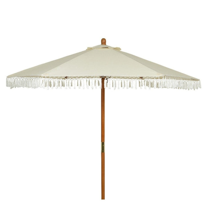 Parasol med kvastbeklædning