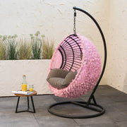 Housse de chaise oeuf intérieur extérieur / rose pétale