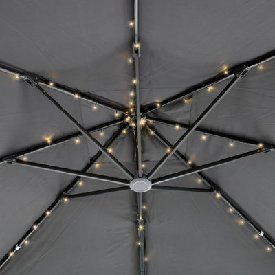Lampe solaire pour parasol à LED
