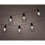 LED Solar Caged Bulb Festoon Light Chain