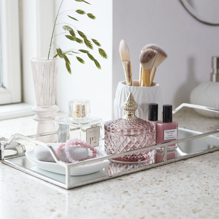 Rose Pink presset glaskrukke