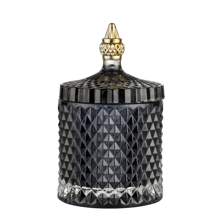 Badeværelseskrukke af tørvepresset glas