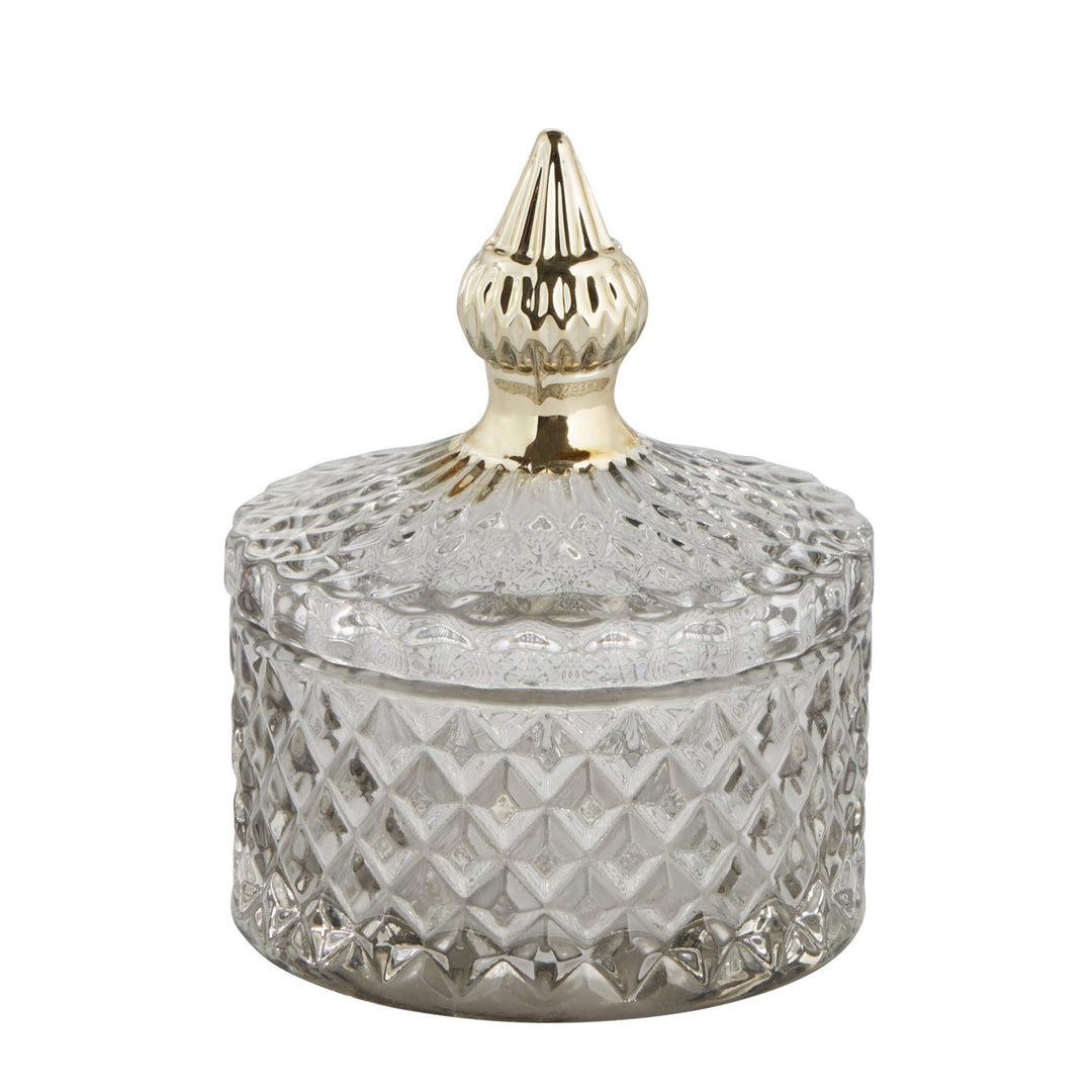 Bleggrå presseglaskrukke