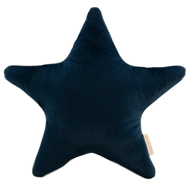 Velvet Aristote Star Cushion in Night Blue by Nobodinoz