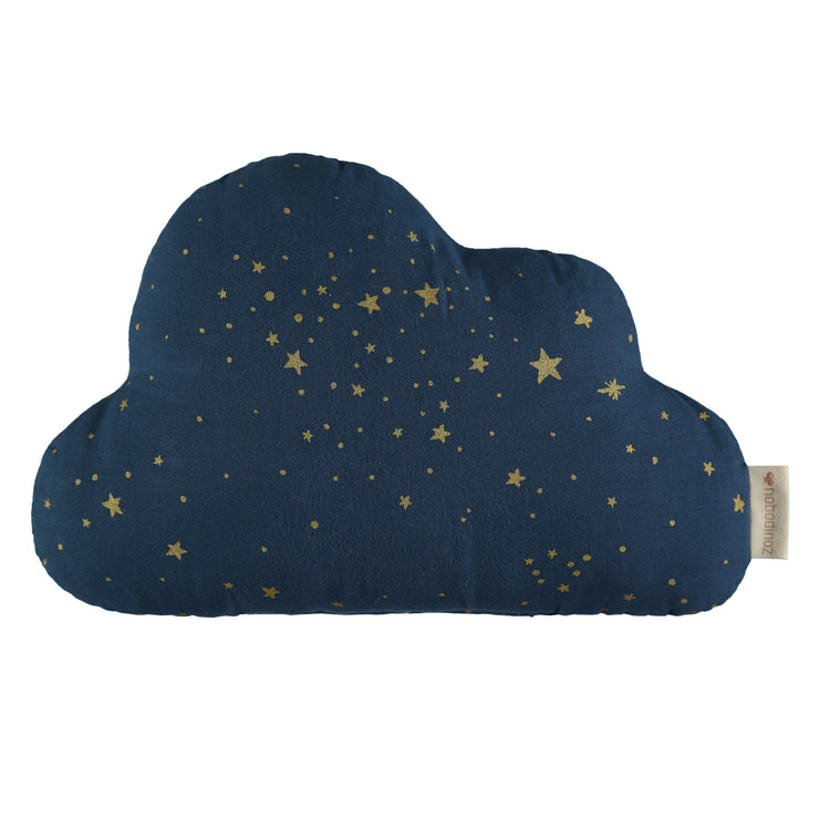 Cloud Cushion in Gold Stella / Night Blue by Nobodinoz
