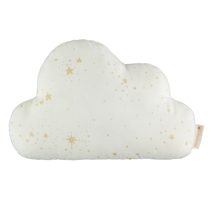Cloud Cushion in Gold Stella / Natural by Nobodinoz