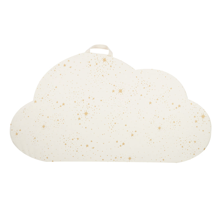 Cloud Foldable Floor Mat in Gold Stella / Natural by Nobodinoz