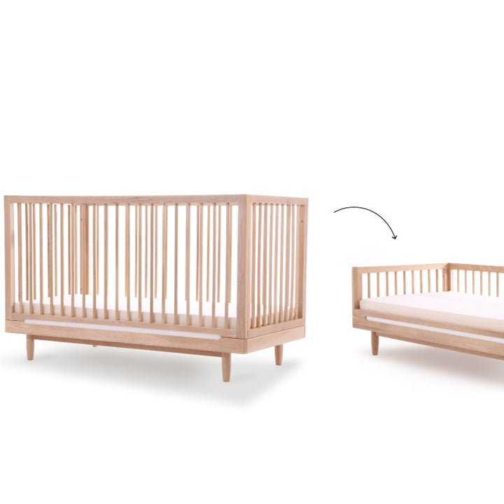 Pure Oakwood Evolution Crib fra Nobodinoz