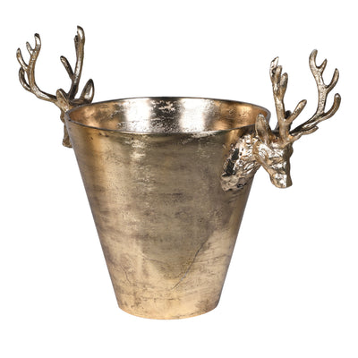 Stag Wine & Champagne Cooler in Brass